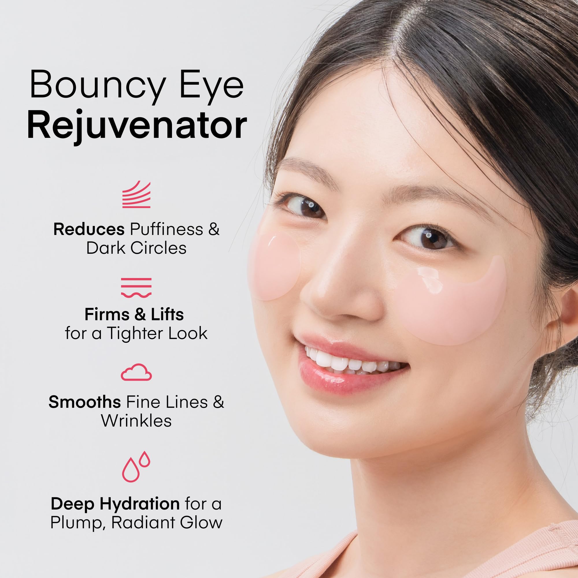 TEREZ & HONOR Collagen Peptide Under Eye Patches – Korean Firming Hydration, 6 Pairs, Travel & Gift Ready