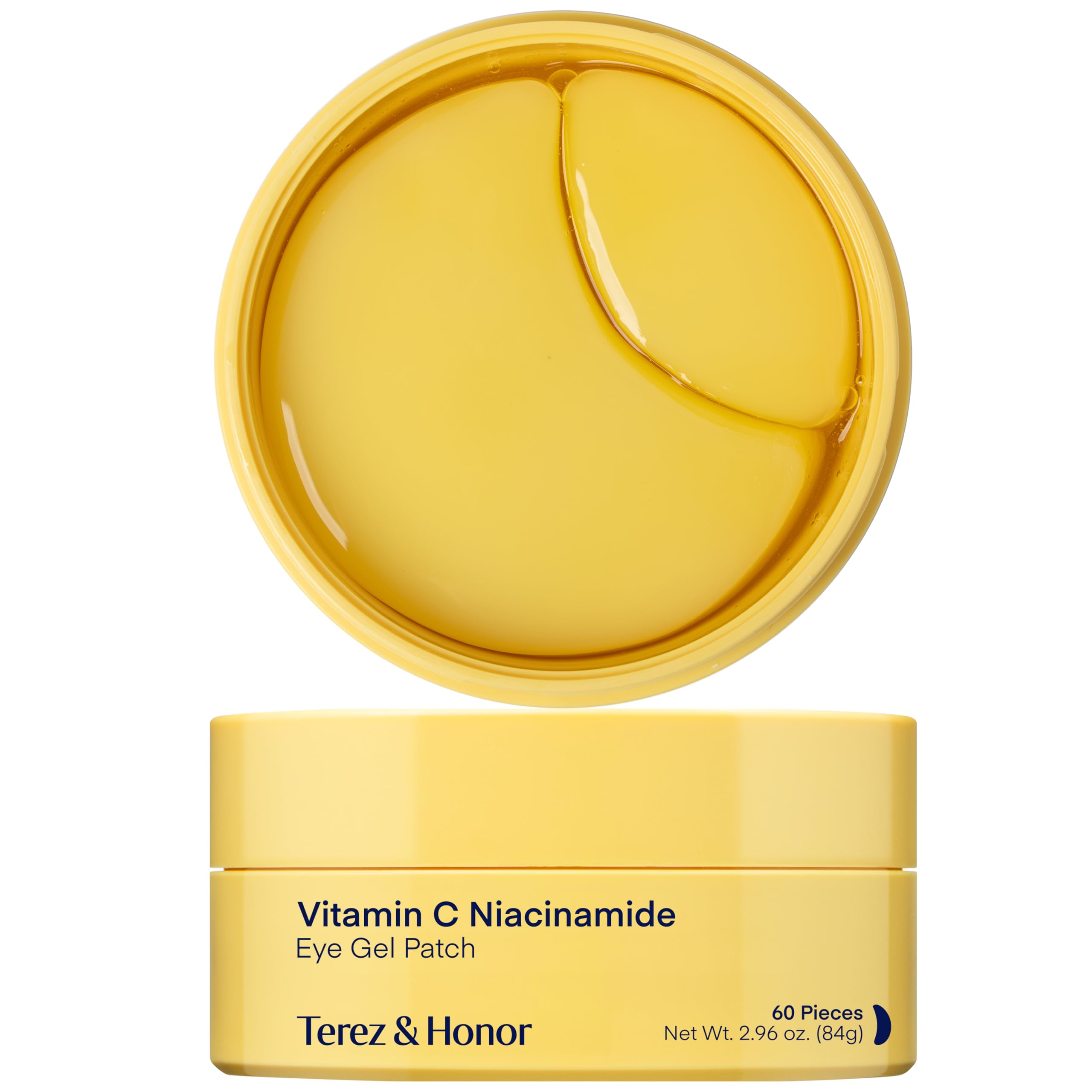 TEREZ & HONOR Vitamin C Eye Patches - 60 Pcs | Korean Brightening & Hydrating Under Eye Masks