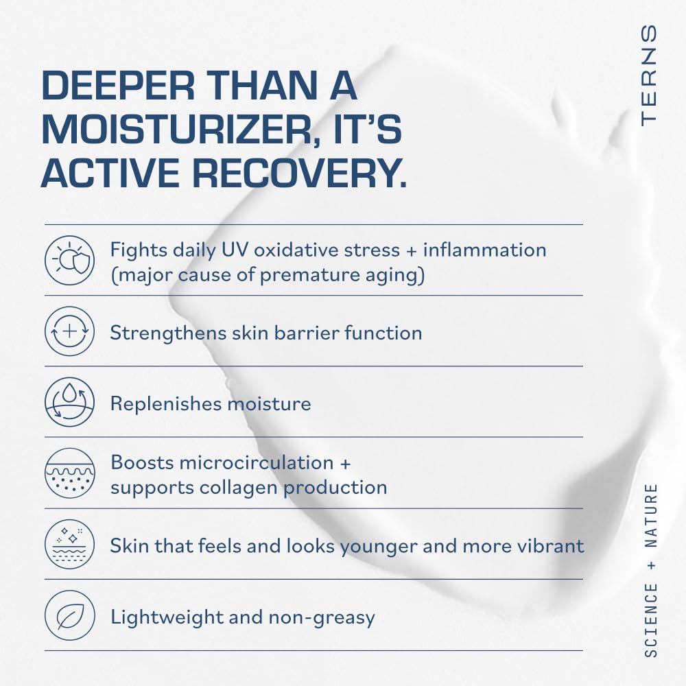 TERNS Everyday Lightweight Daily After Sun Moisturizer – Hydrating, Dermatologist-Approved Marine-Powered Skincare