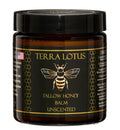 Terra Lotus Organic Grass-Fed Beef Tallow Balm with Raw Honey – Unscented 4oz