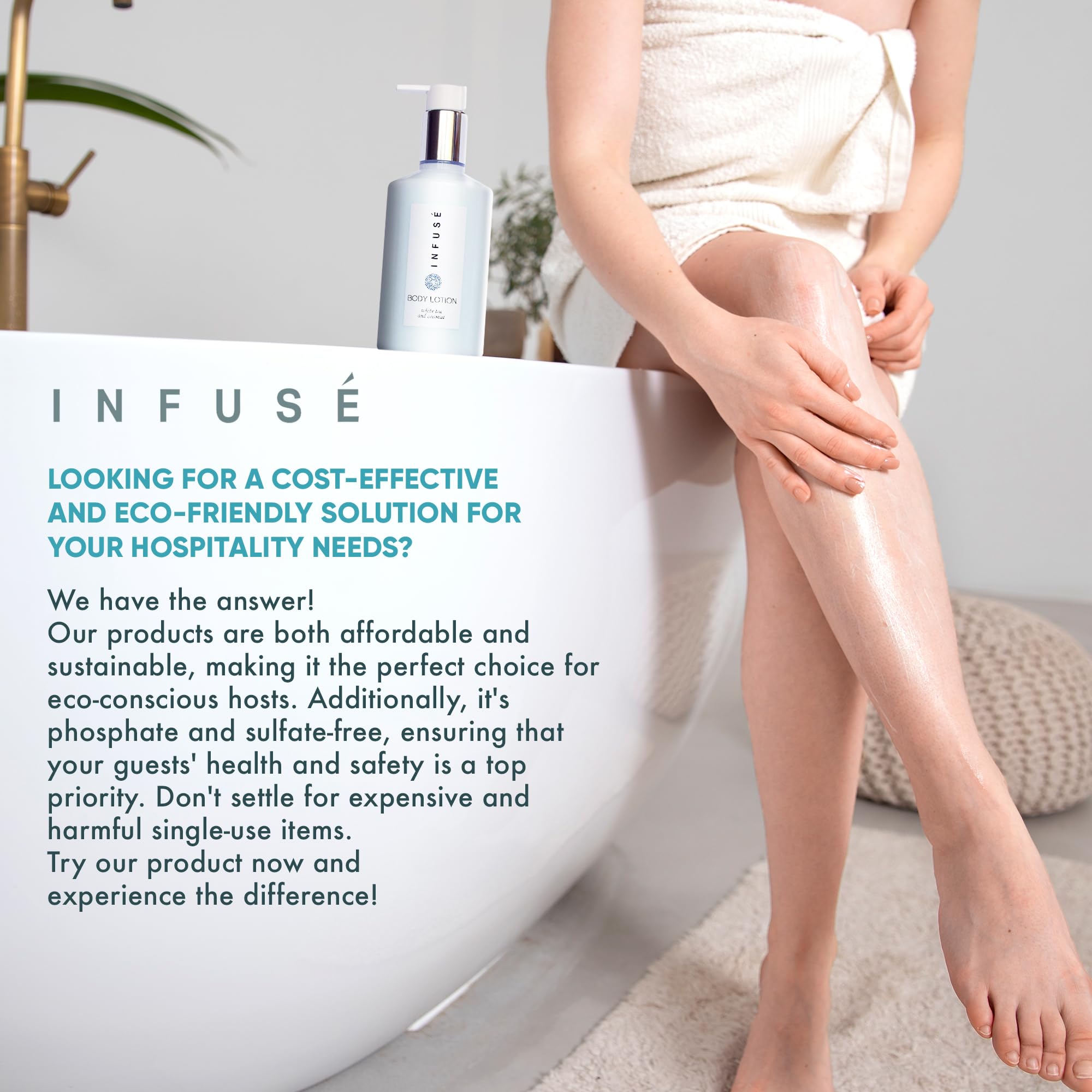 Terra Pure 1-Shoppe Infuse EcoBox All-In-Kit — White Tea & Coconut Soap, 4-Piece Hotel Amenities