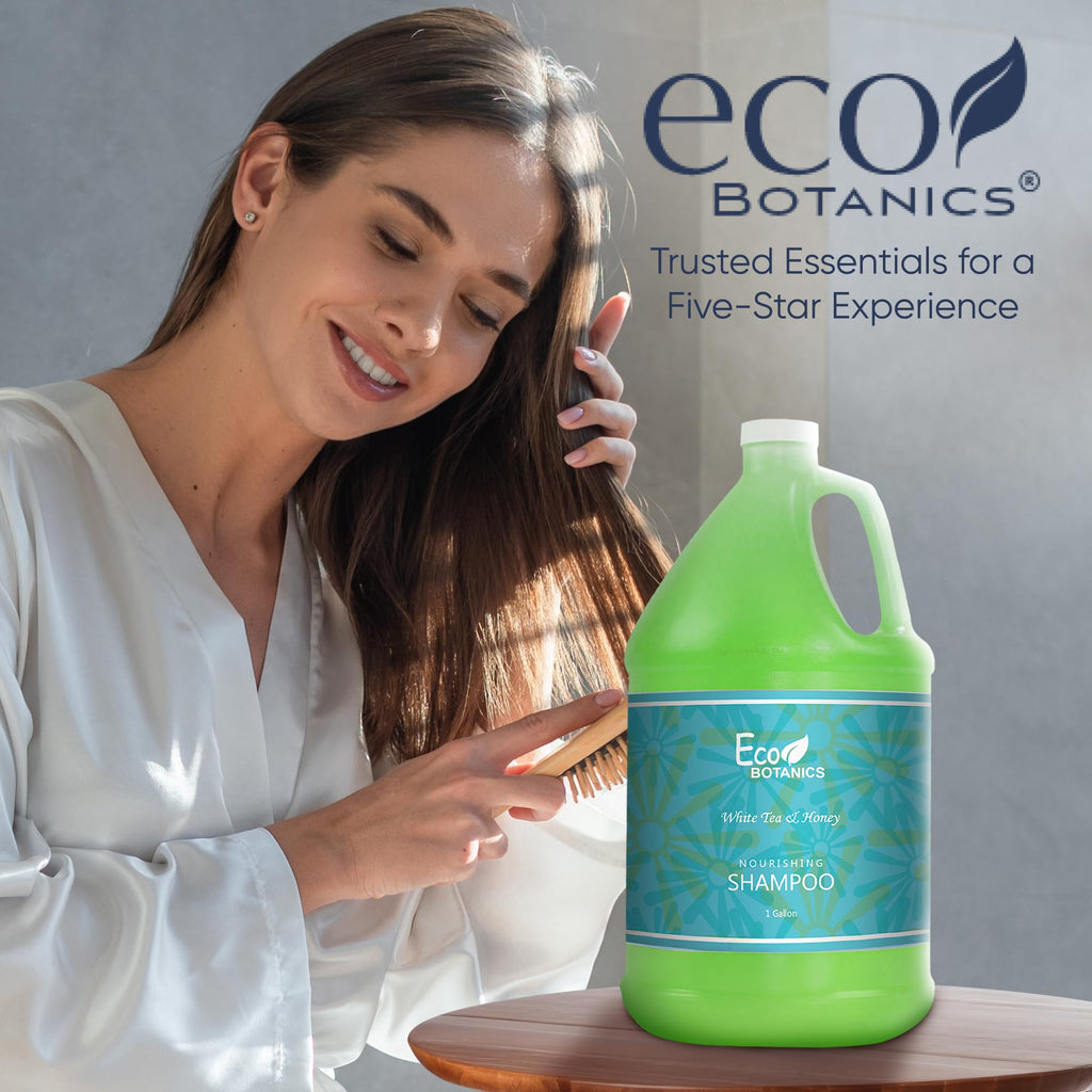 Terra Pure Eco Botanics Natural Shampoo – Raw Honey & White Tea, 1-Gallon Bulk