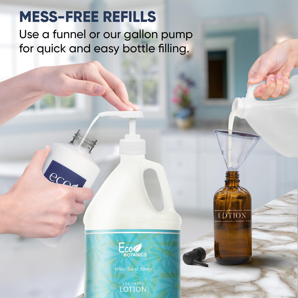 Terra Pure Eco Botanics Natural Lotion with Raw Honey & White Tea | 4-Gallon Bulk Hospitality Toiletries for Airbnb, Hotels, and Homes