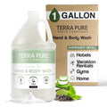 Terra Pure Hotel Body Wash/Hand Soap – 1 Gallon Refill for Dispensers | Green Tea Formula