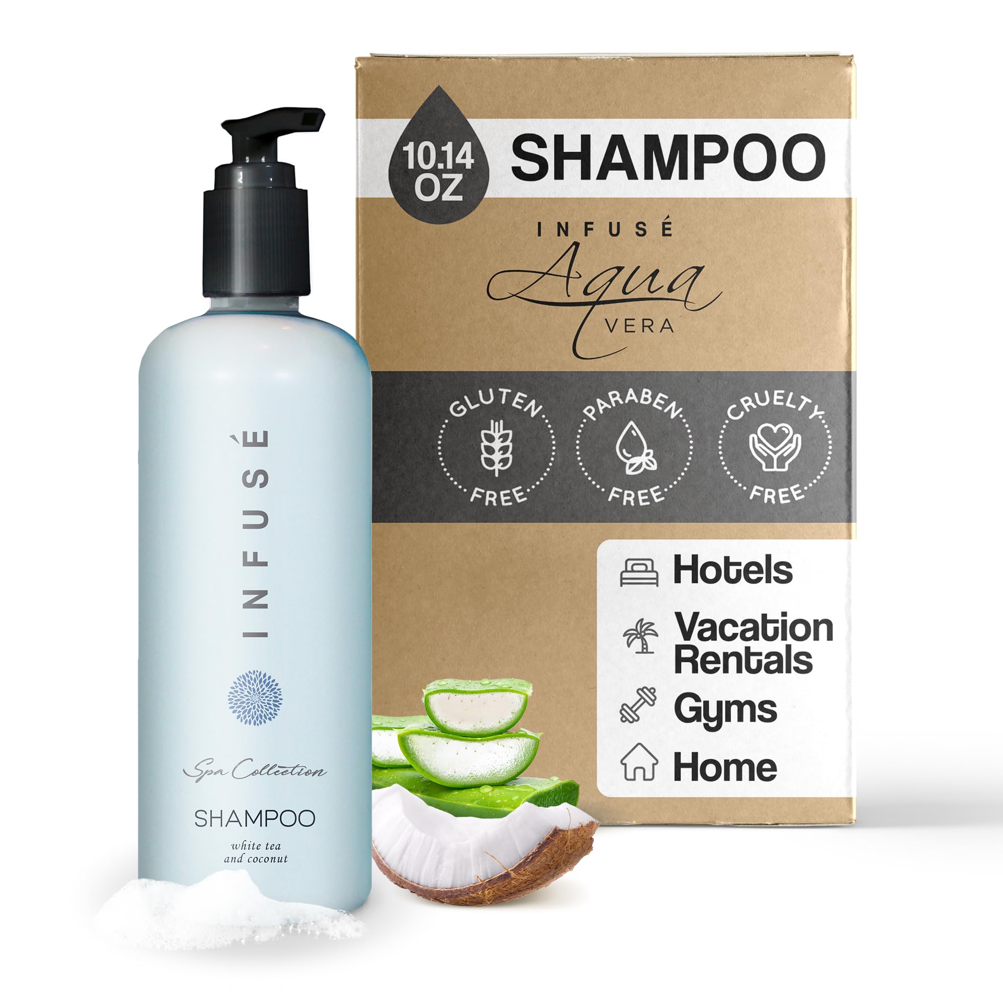 Terra Pure Infuse White Tea & Coconut Shampoo – 400 ml SINGLE