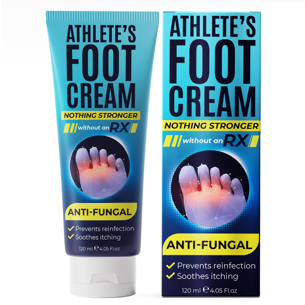 Foot Cream by Terramed Just Think Comfort — Athlete’s Foot Relief for Cracked Heels & Dry Skin (4.05 fl oz)