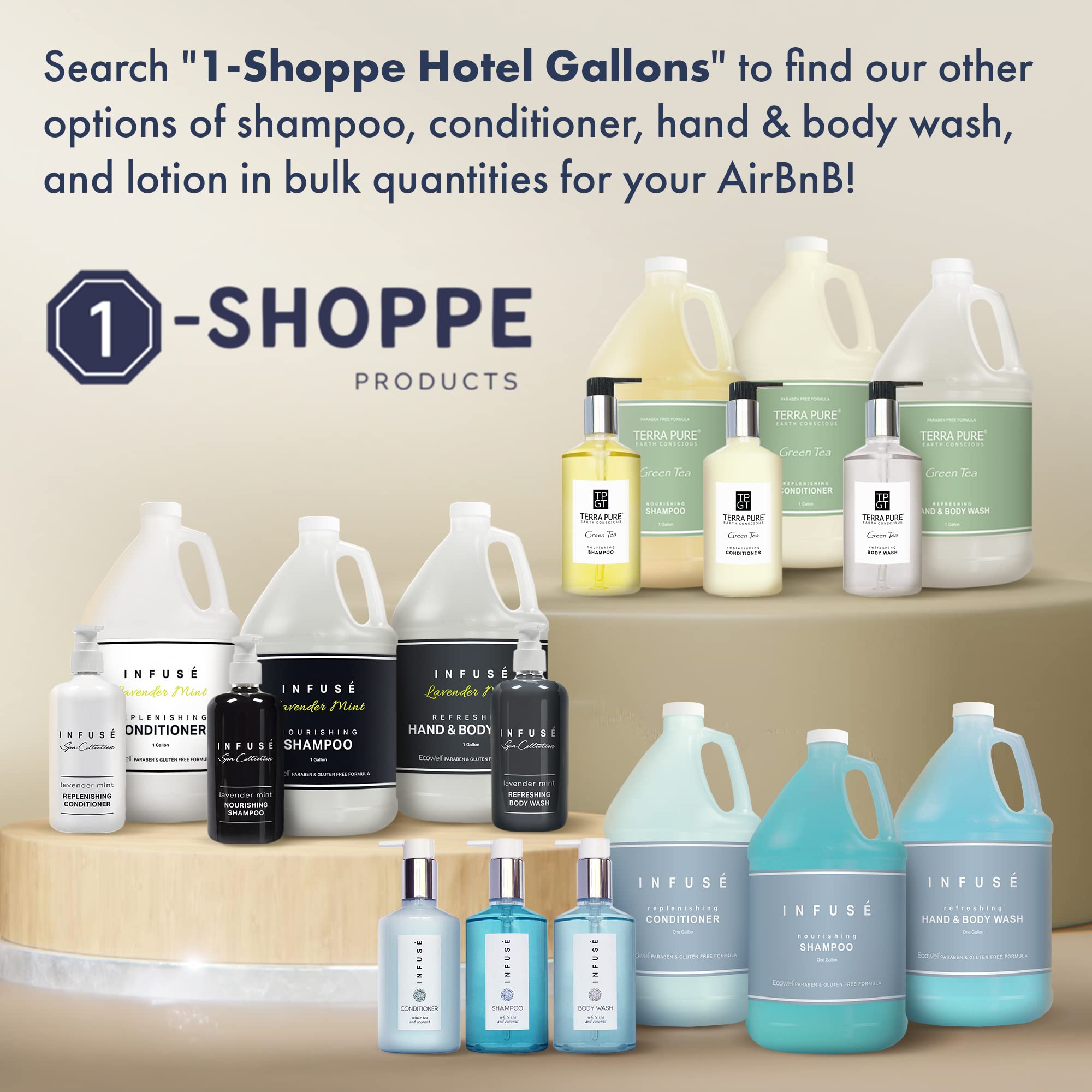 Terra Pure Eco Botanics Gallon & Dispenser Set | Hotel Amenities Kit