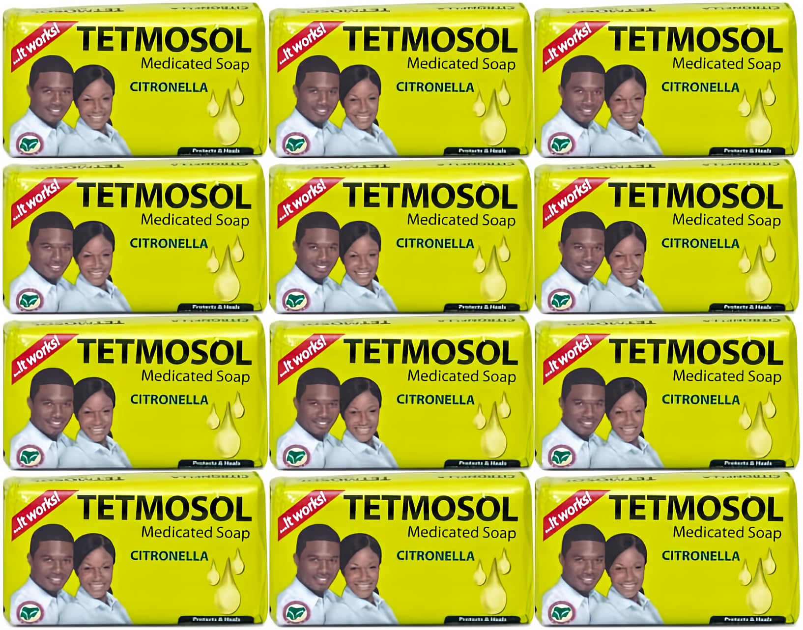 Tetmosol Soap 85g (Pack of 12) by Tetmosol – Gentle Cleansing Bar