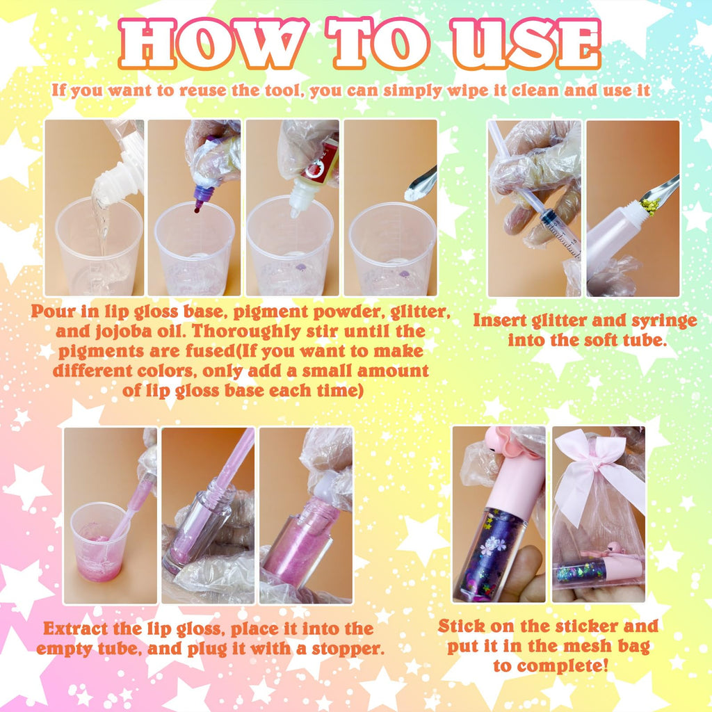 Thaluna Lip Gloss Making Kit – DIY Lip Gloss Set for Teens & Kids | Hydrating, Glittery Fun