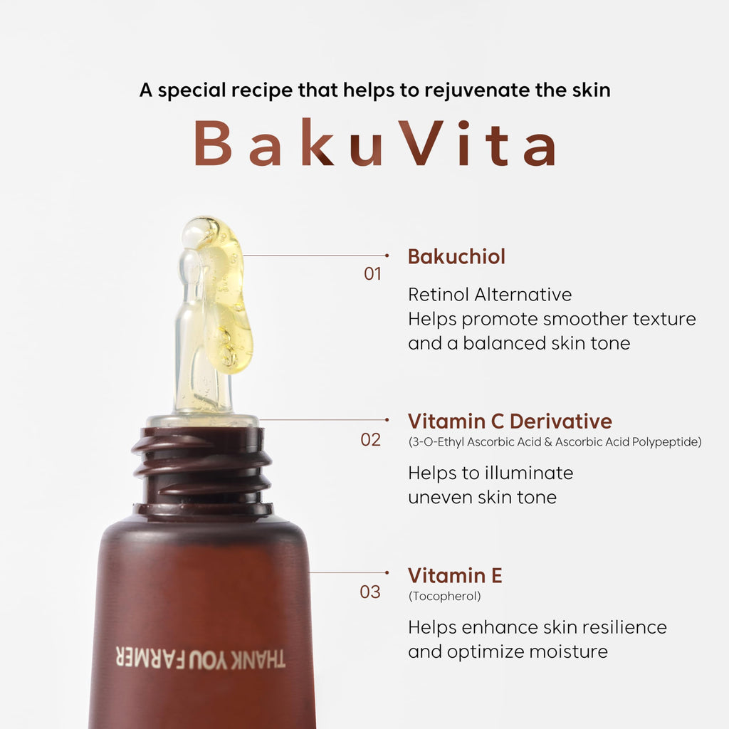 THANKYOU FARMER BakuVita Intensive Eye Serum | Bakuchiol + Vitamin C & E