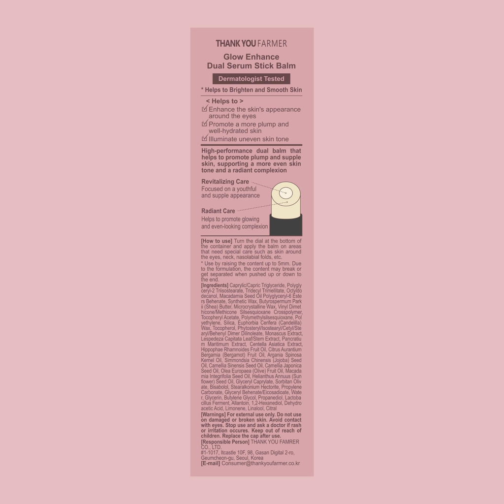 THANKYOU FARMER Glow Enhance Dual Serum Stick Balm – Eye & Face Radiance