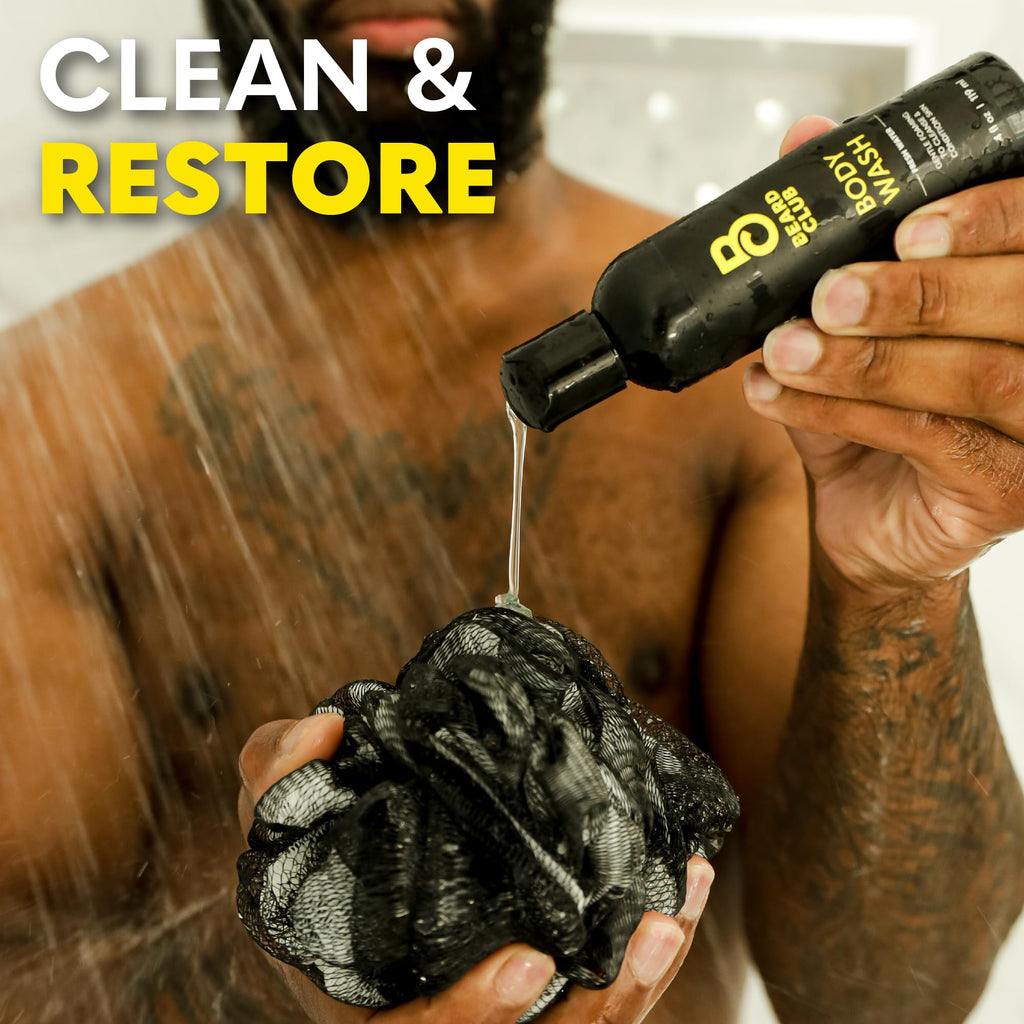 The Beard Club Fresh Water Body Wash – All-in-One Shower Gel for Men, Sulfate-Free, 4 oz