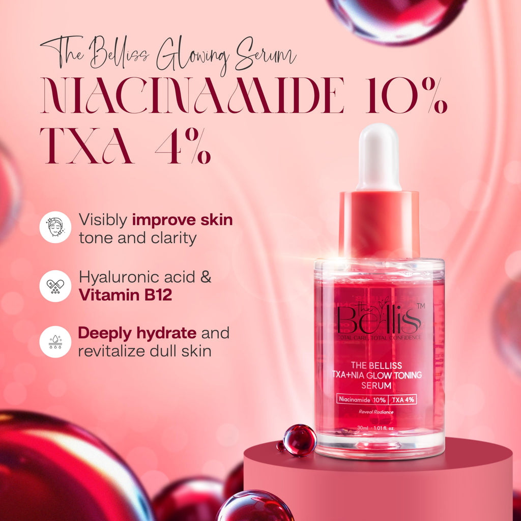 Belliss Niacinamide 10% + Tranexamic Acid 4% Serum – Brightening, Hydration & Even Tone (30ml)