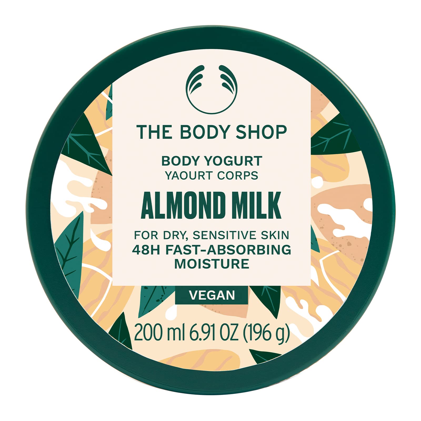 The Body Shop Almond Milk Body Yogurt – Instantly Hydrates Sensitive Skin (6.91 oz) | Vegan