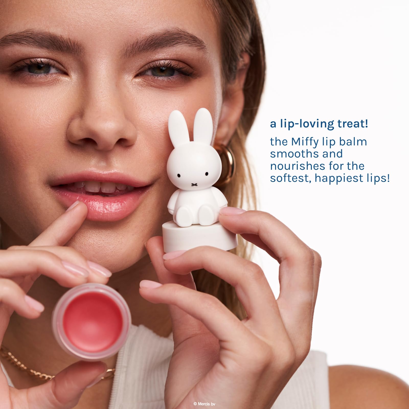 The Crème Shop Miffy Tinted Lip Balm in Mellow Mango — Hyaluronic Acid + Murumuru