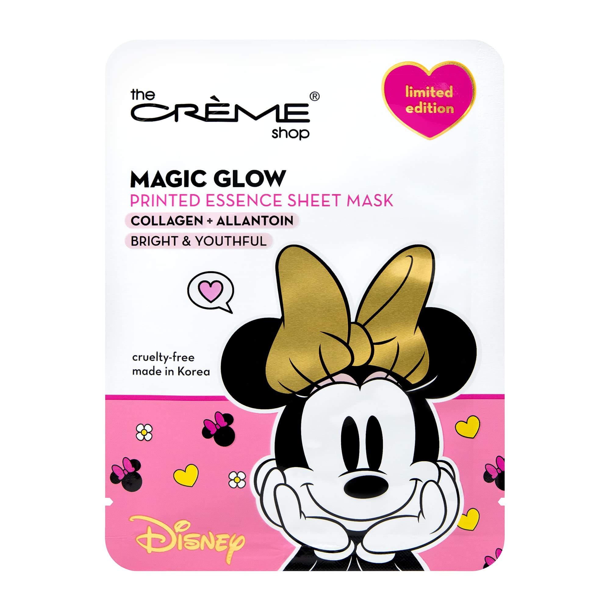 The Crème Shop Minnie’s Magic Glow Printed Essence Sheet Mask (3 Pack)