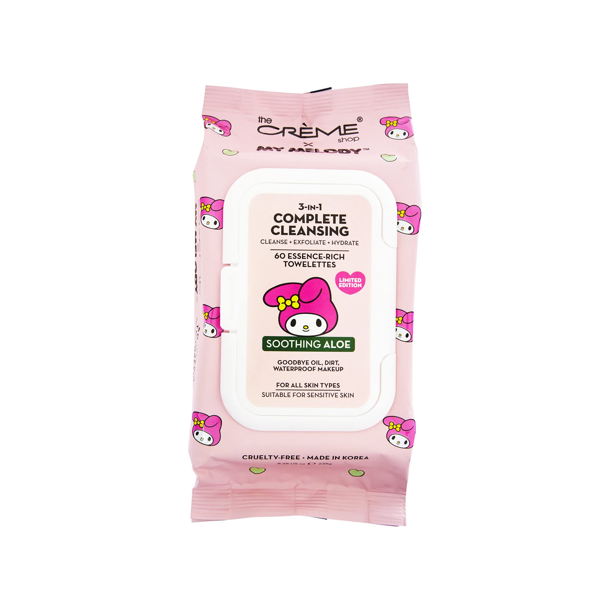 The Crème Shop My Melody 3-in-1 Cleansing Towelettes with Aloe - Smoothing