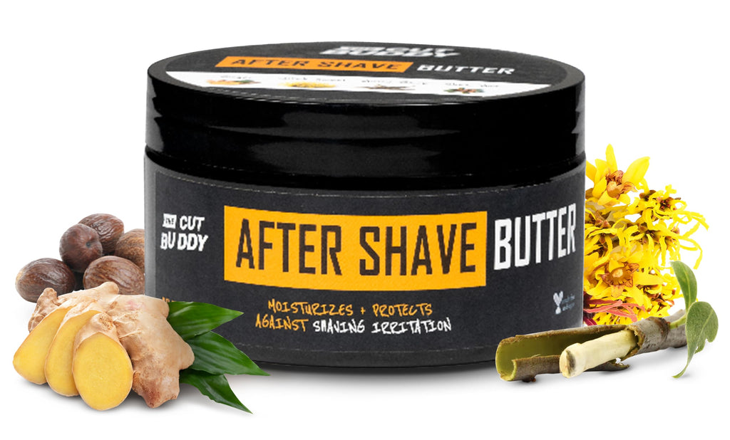 The Cut Buddy After Shave Butter for Men & Women - Moisturizer with Witch Hazel, Shea Butter, Ginger & Willow Bark, 8 oz