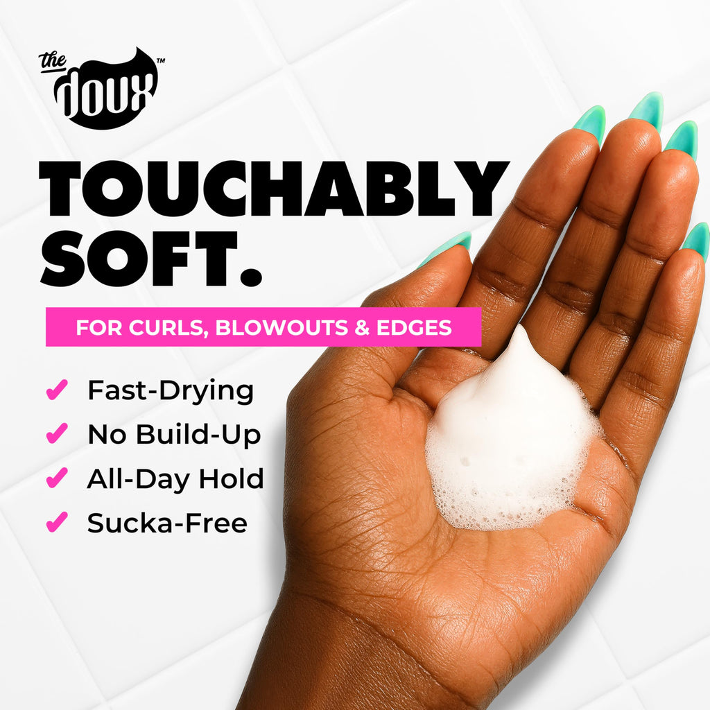 The Doux Multi-Use Mousse for Curly Hair – Texture Foam for Definition, Volume & Shine