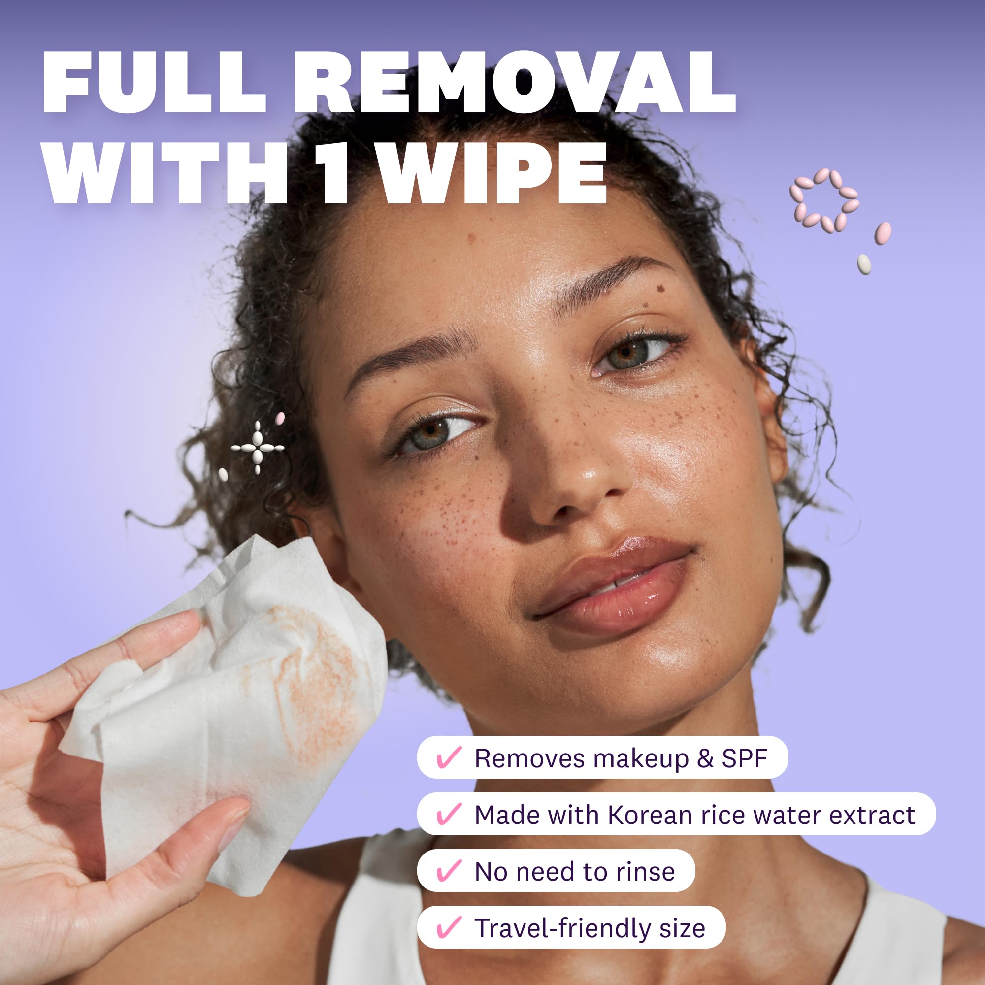 The Face Shop x Glamzilla Rice Water Bright Cleansing Wipes – 3-Pack, 25 Count Each