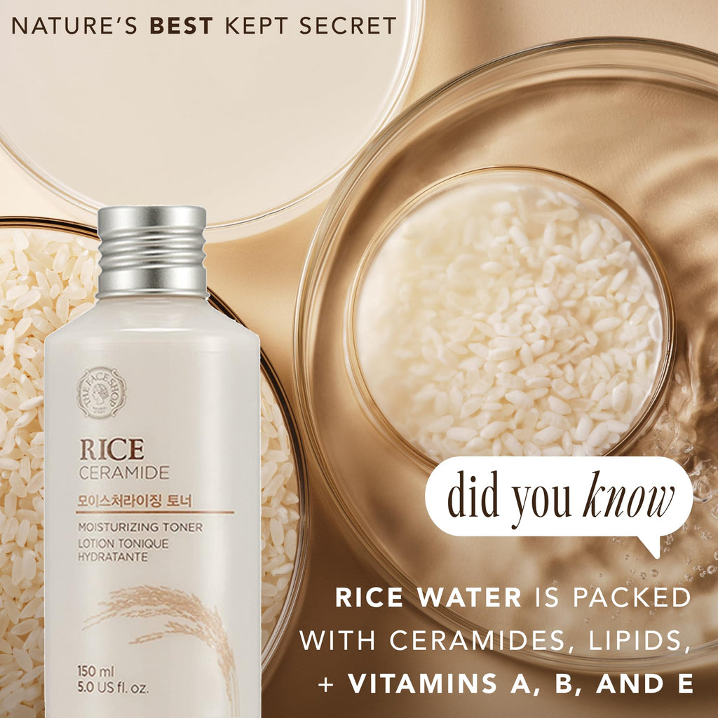 The Face Shop Rice Ceramide Moisturizing Toner | Hydration & Barrier Support