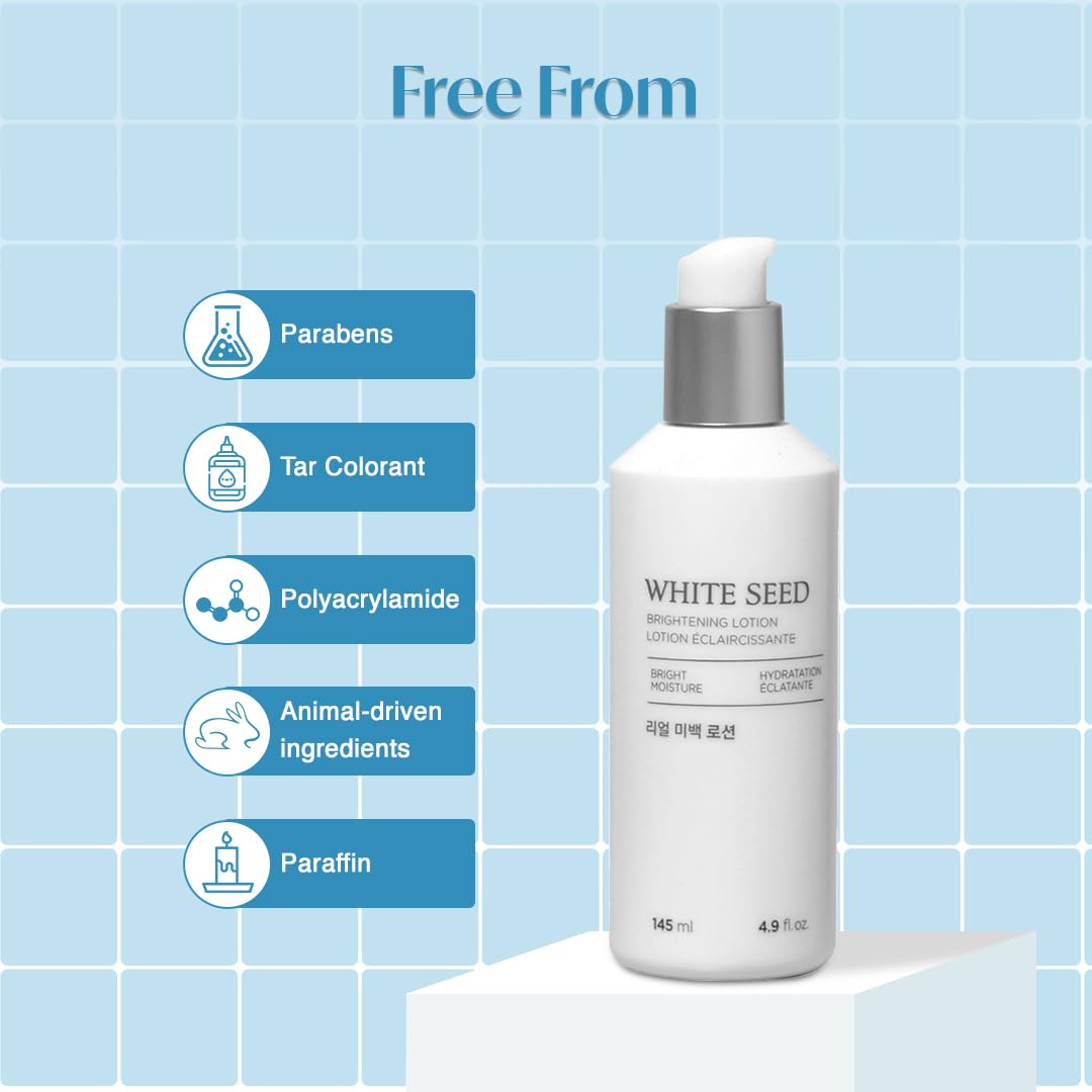 The Face Shop White Seed Brightening Lotion – Niacinamide Hydrating Moisturizer
