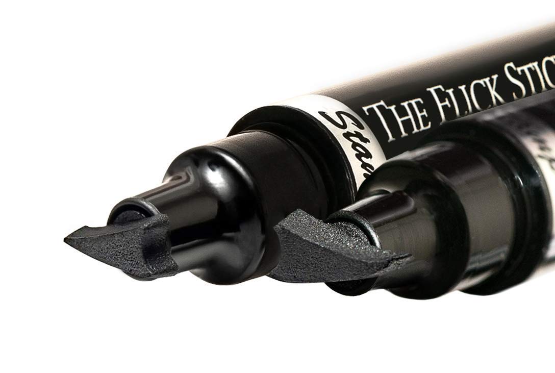 The Flick Stick Winged Eyeliner Stamp – Quick Cat Eye, Smudge-Proof & Waterproof (12mm Vintage, Midnight Black)
