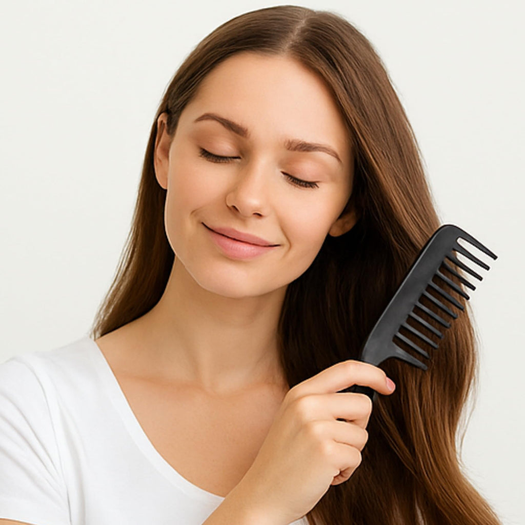 The Good Store Leaf Flower Phyto-Molecular Oil 4 oz - Wide Tooth Comb for Detangling Wet or Dry Hair