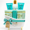 The Grecian Soap Company Deluxe Bathtub Gift Set – Goat Milk & Olive Oil Skincare, Island Citrus, 6-Piece Gift Set