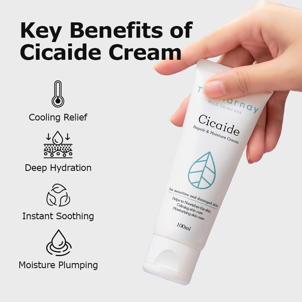 The harnay Cicaide Cream – 3.53oz Daily Moisturizer with Cica & Ceramide NP