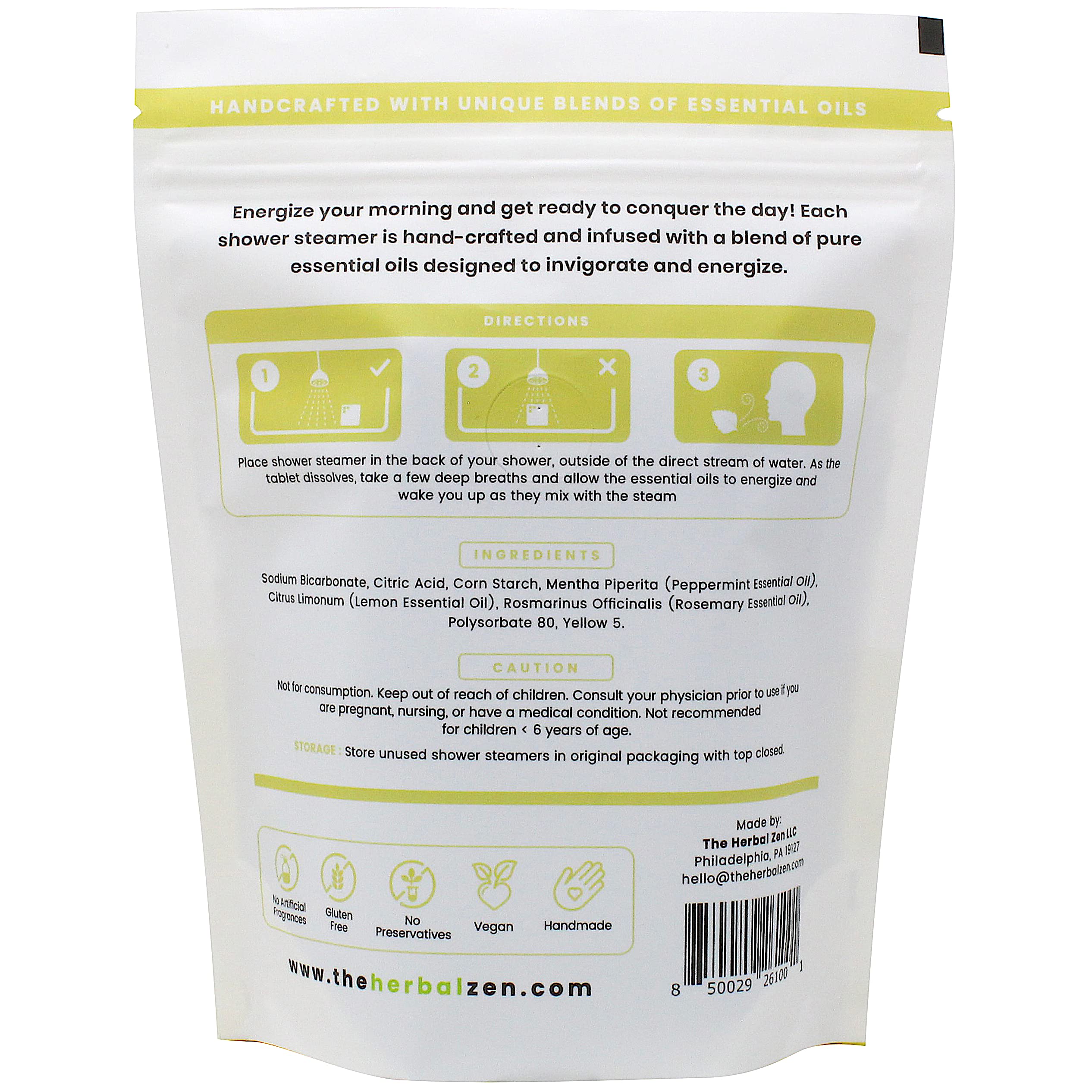 The Herbal Zen Aromatherapy Shower Steamer Gift Set – USA Made Day & Night 20-Piece Bundle