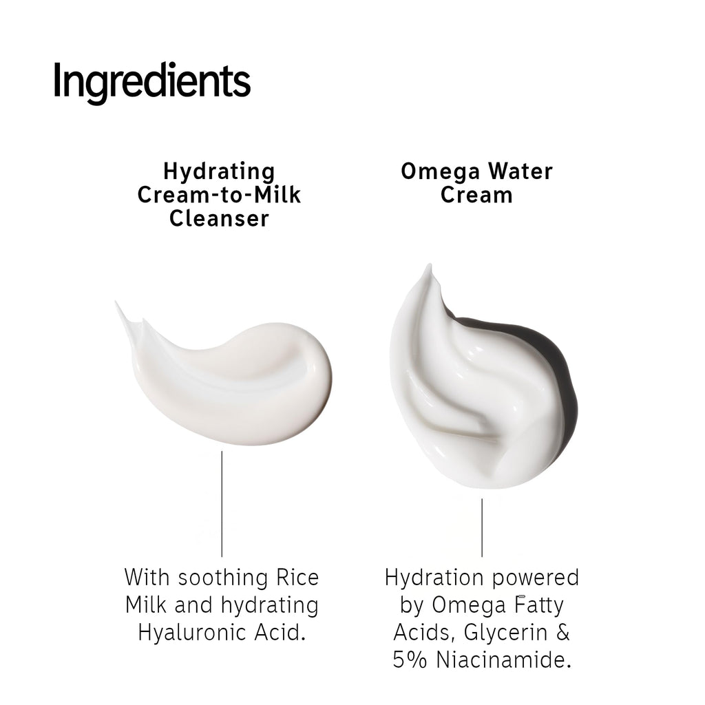 The INKEY List It's Giving Hydration Gift Set – Hydrating Cleanser + Omega Water Cream Duo