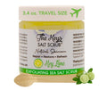 The Keys Salt Scrub – Sea Salt Exfoliator with Wooden Spoon – Key Lime, 3.4 oz