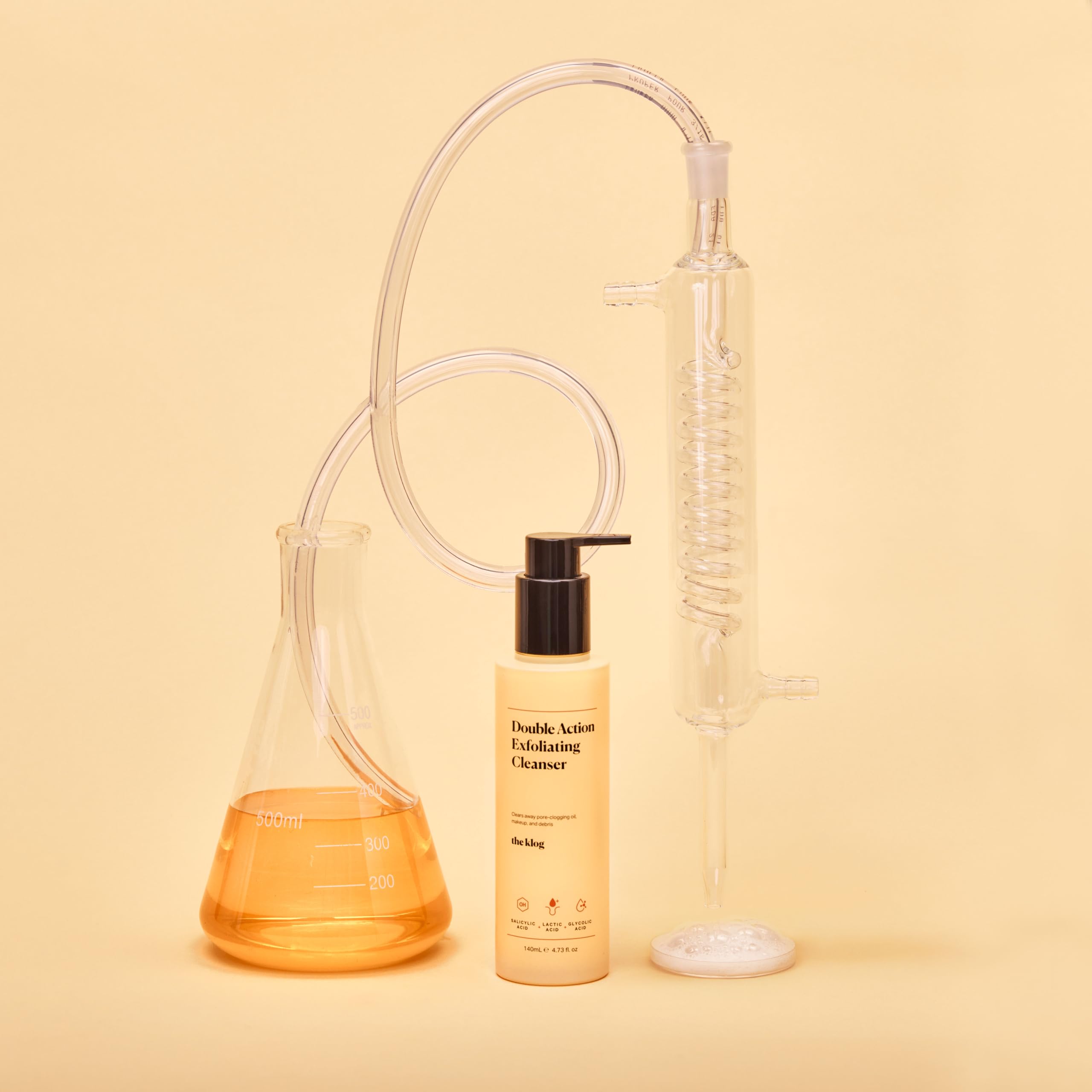 The Klog Double Action Exfoliating Cleanser — Gentle Creamy Gel for All Skin Types