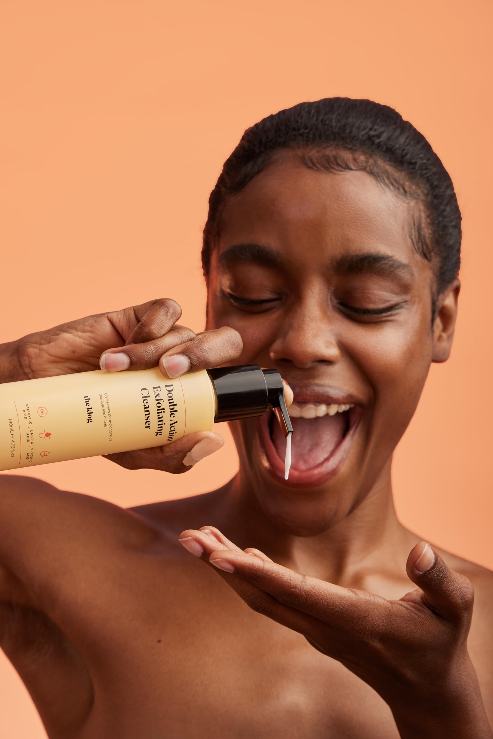 The Klog Double Action Exfoliating Cleanser — Gentle Creamy Gel for All Skin Types