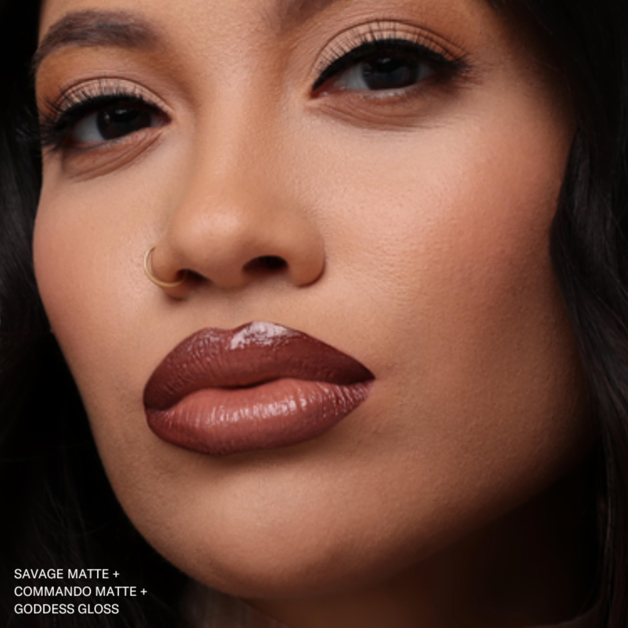 The Lip Bar Commando Nonstop Liquid Matte Lipstick – Peachy Nude, Long-Wearing, High Pigment