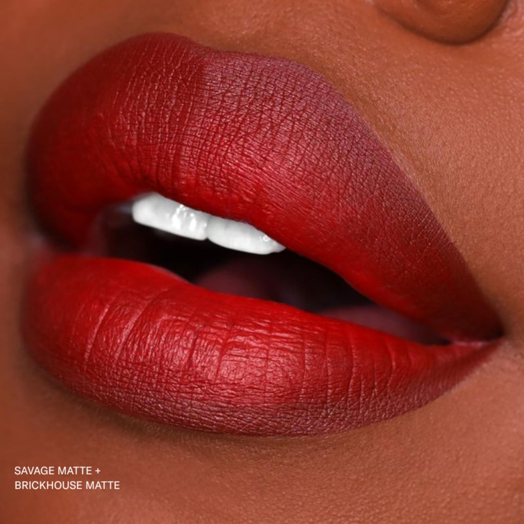 The Lip Bar - Nonstop Liquid Matte Lipstick Brickhouse Soft Brown | 8-12h Wear, Jojoba Oil & Vitamin E, Vegan & Cruelty-Free