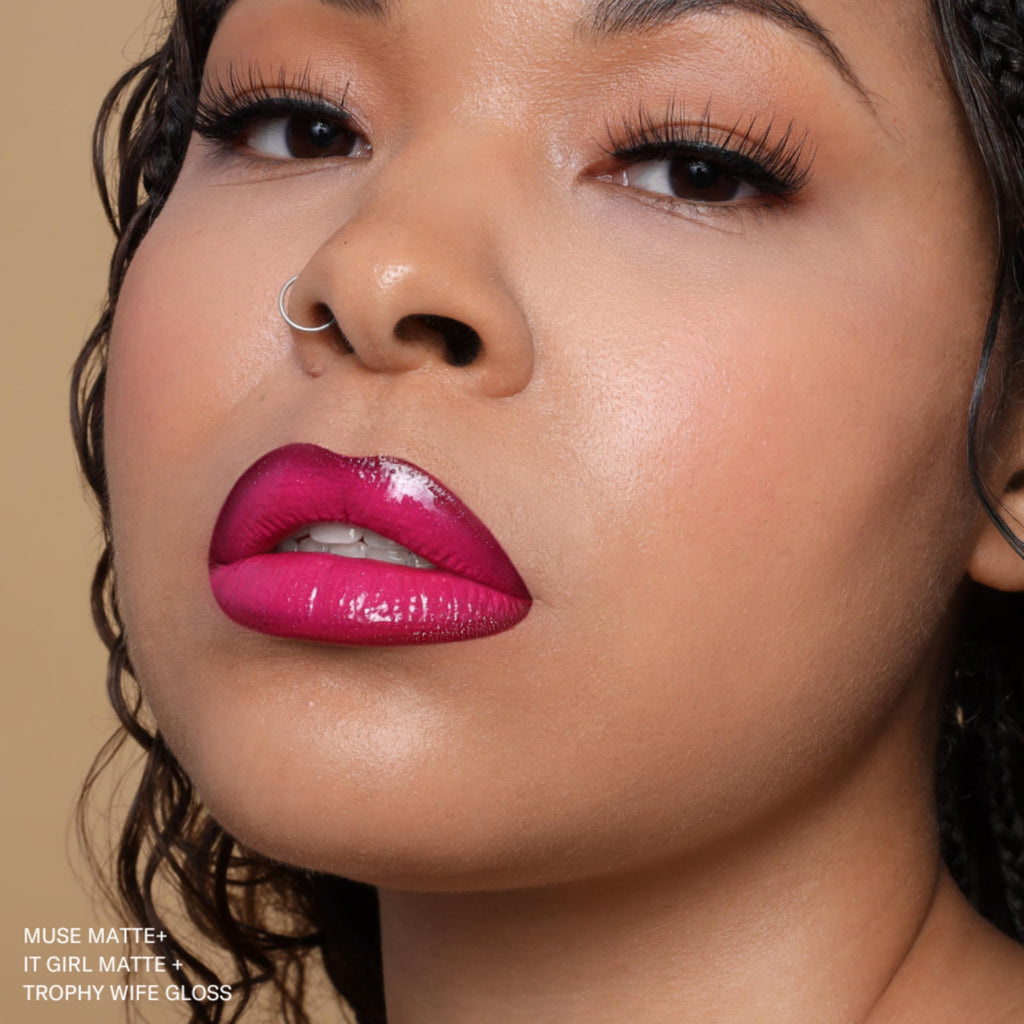 The Lip Bar Muse Deep Berry Nonstop Liquid Matte Lipstick – Long-Wear, High Pigment, Jojoba Oil & Vitamin E | Vegan & Cruelty-Free