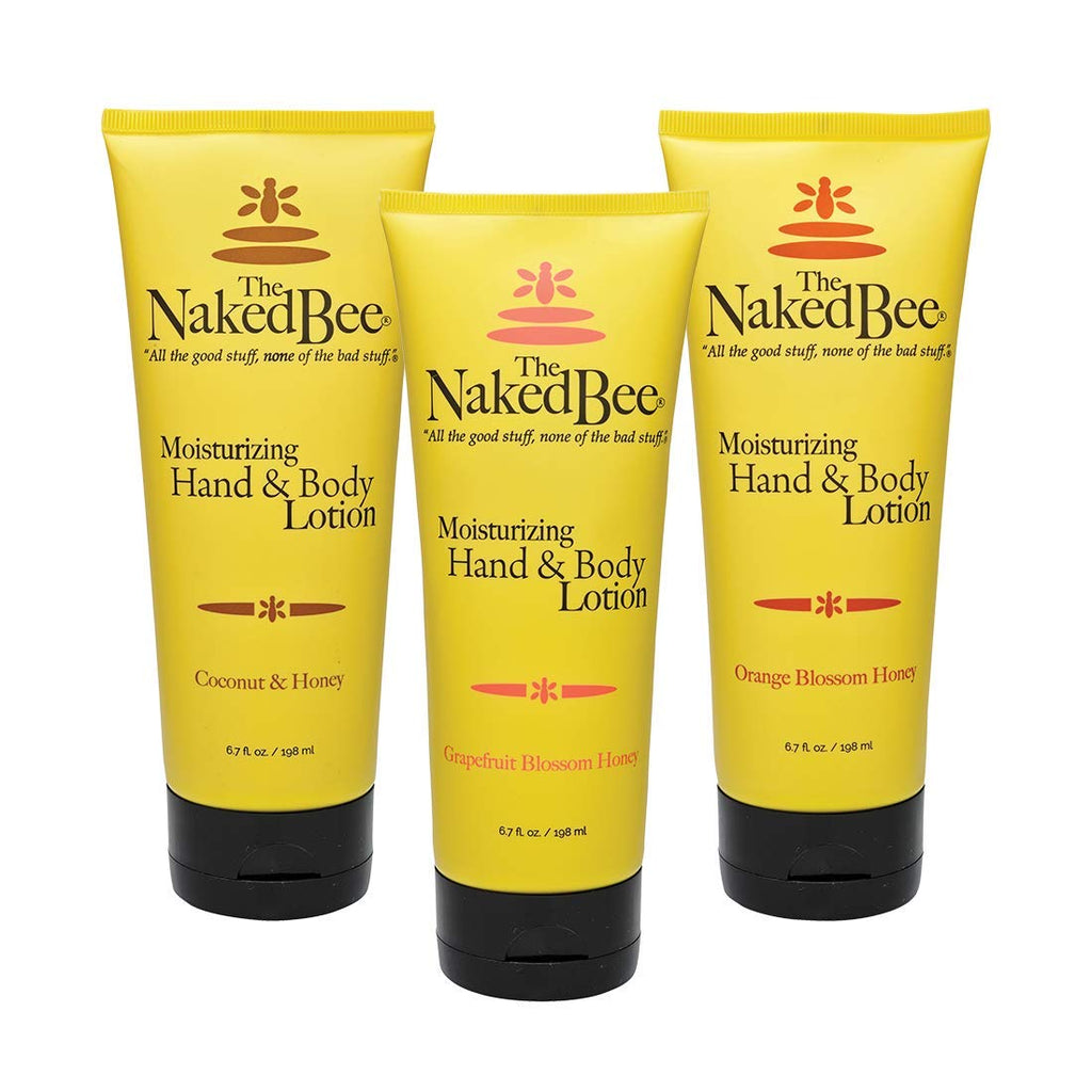 The Naked Bee 3-Pack Hand & Body Lotion — Orange Blossom, Grapefruit & Coconut Honey (6.7 oz each)