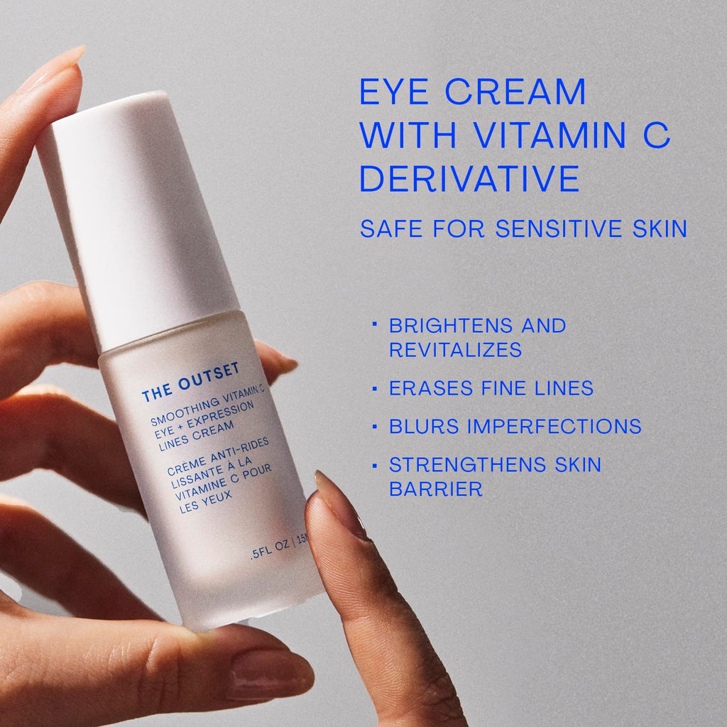The Outset Vitamin C Eye Cream – Brightening, Hydrating & Gentle (0.5 fl oz)