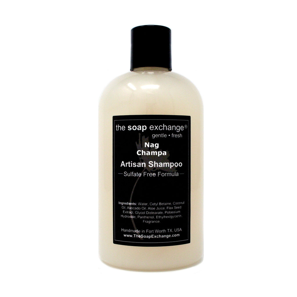 The Soap Exchange Hair Shampoo - Nag Champa Scent | 12 oz, Natural & Gentle
