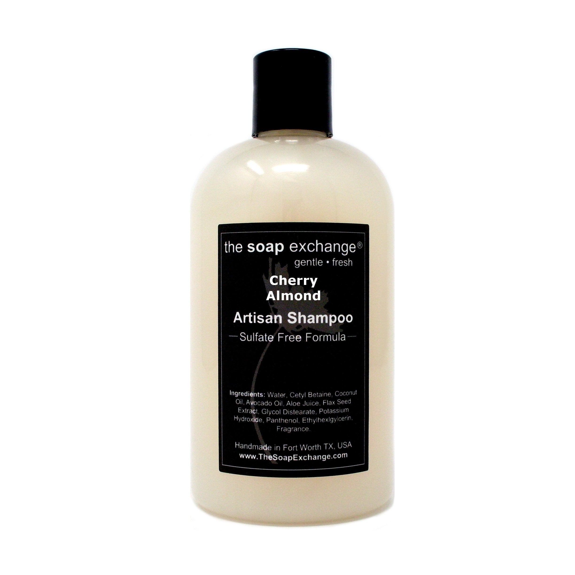 The Soap Exchange Hair Shampoo – Cherry Almond Scent | Natural Artisan Hair Care, USA Made
