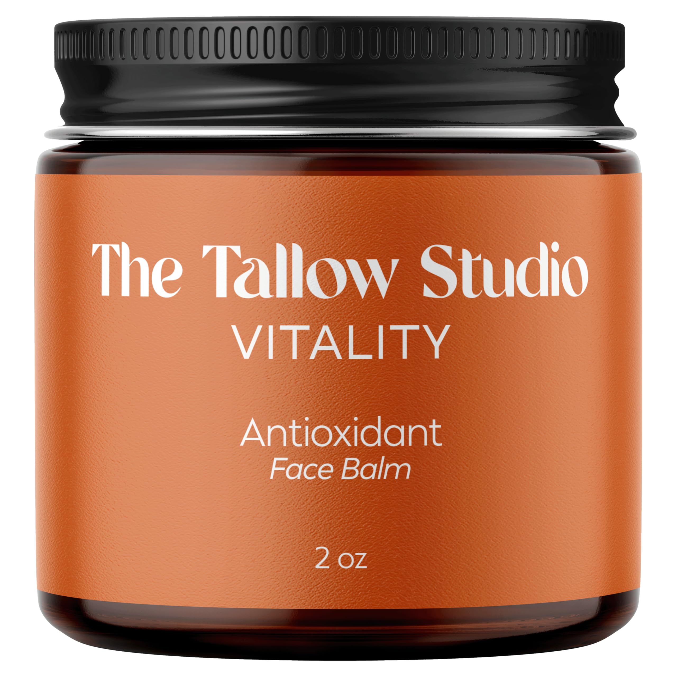 The Tallow Studio Antioxidant Tallow Face Balm – Grass-Fed & Organic, Handmade (2 oz)