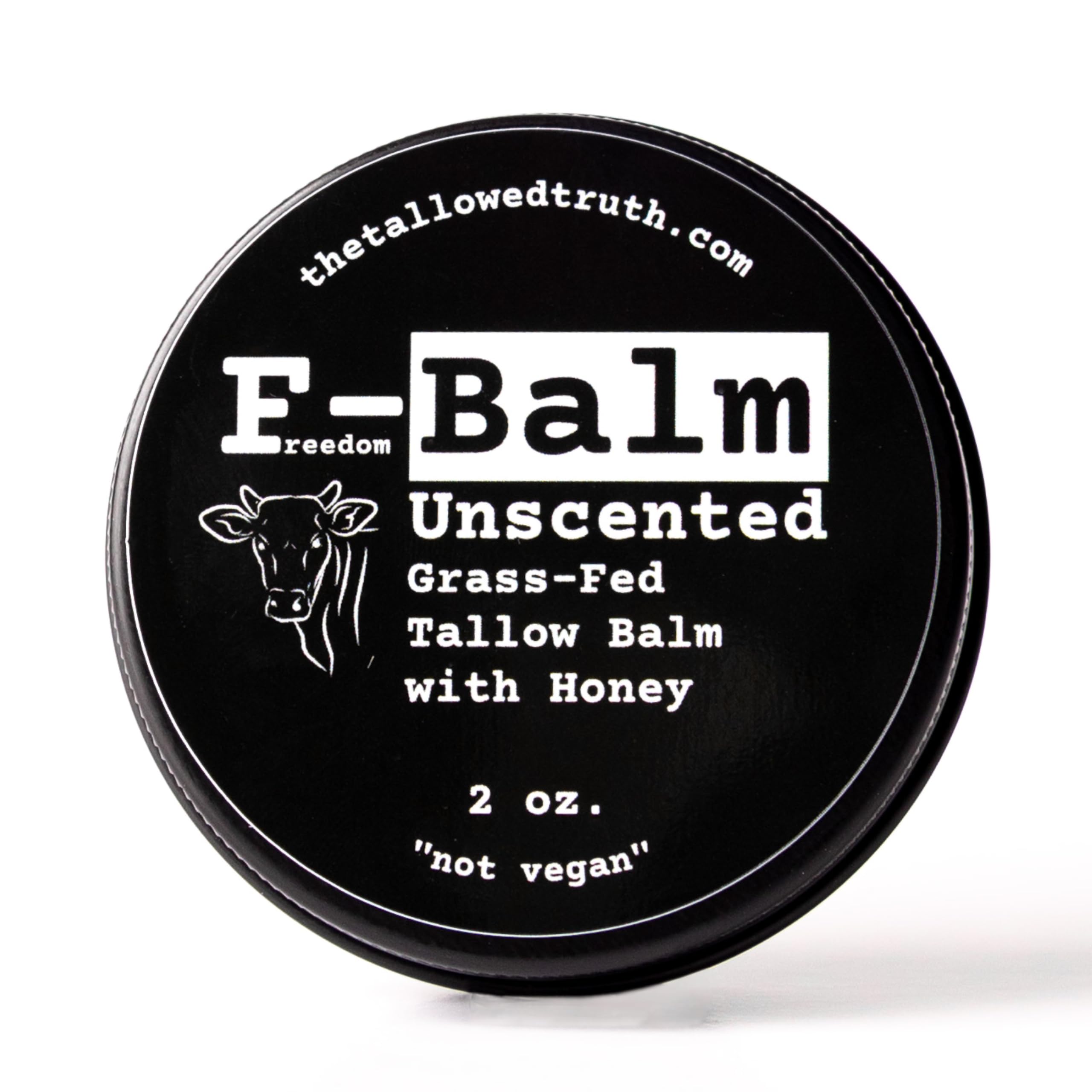 The Tallowed Truth F-Balm Tallow – Grass-Fed & Grass-Finished, 5-Ingredient All-Purpose Balm – 2 oz – Made in Canada