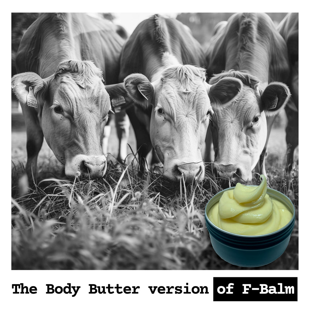 The Tallowed Truth F-Balm Whipped Body Butter – Grass-Fed Tallow Moisturizer