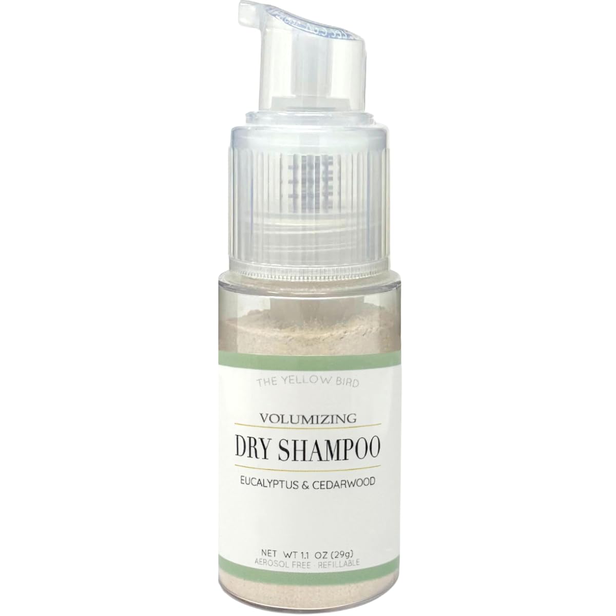 Yellow Bird Dry Shampoo Powder – Natural & Organic, Non-Aerosol, Vegan for All Hair Colors