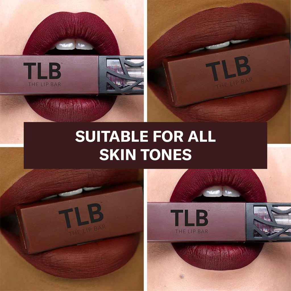 The Lip Bar Rebel Liquid Matte Lipstick – Deep Burgundy, Long-Lasting, Vegan & Cruelty-Free