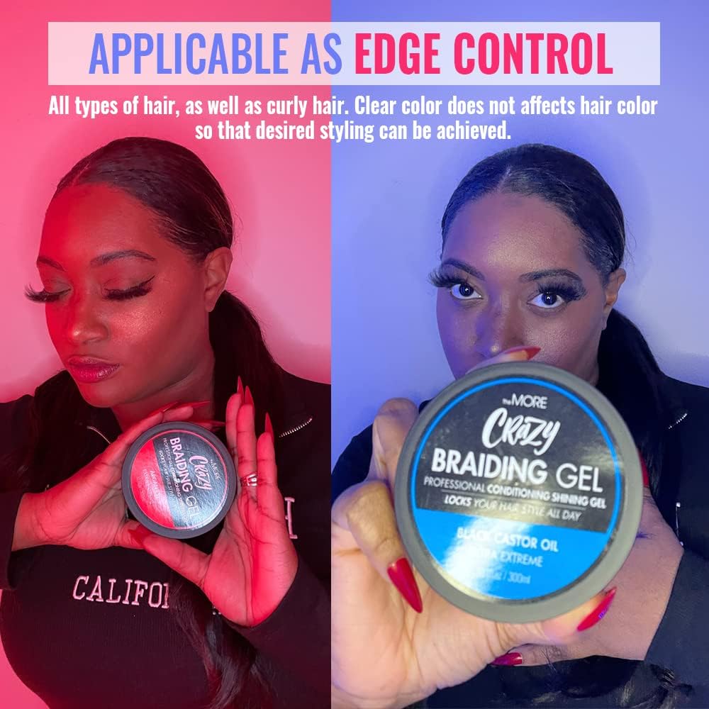 The MORE Crazy Conditioning Braiding Gel — Extreme Hold for All Hair Types | Argan Oil
