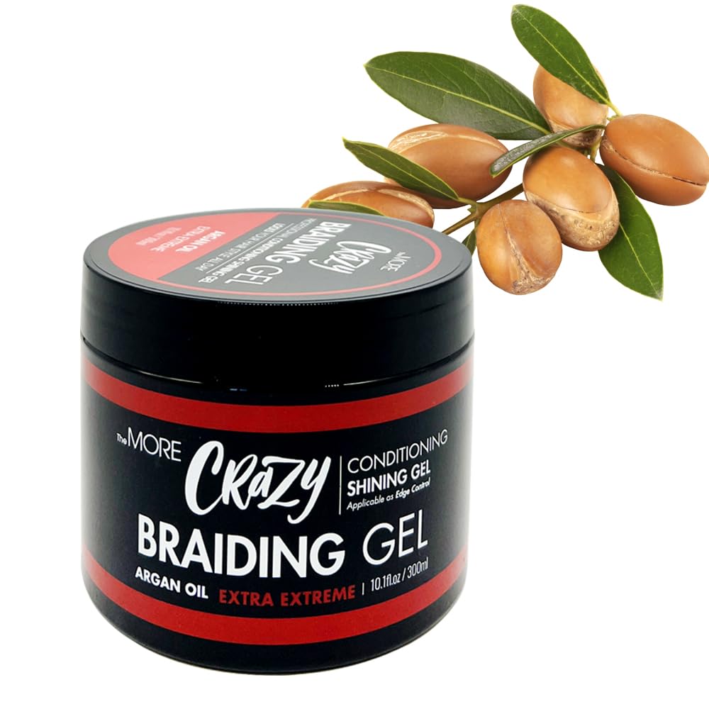 The MORE Crazy Conditioning Braiding Gel — Extreme Hold for All Hair Types | Argan Oil