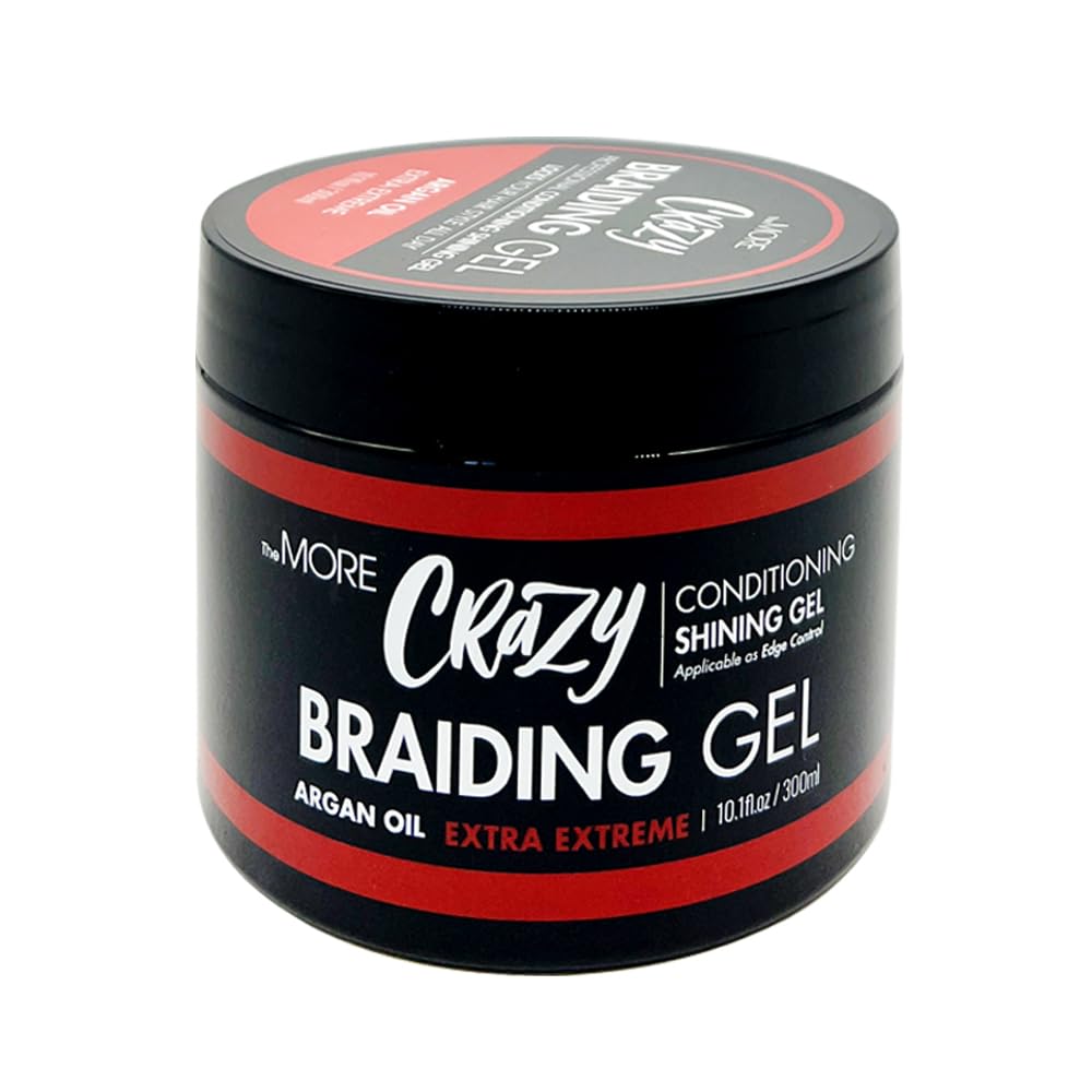 The MORE Crazy Conditioning Braiding Gel — Extreme Hold for All Hair Types | Argan Oil
